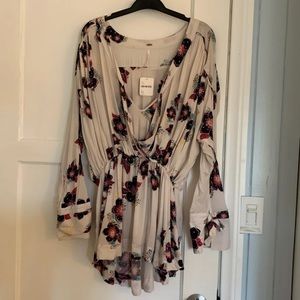 Free People Floral Blouse